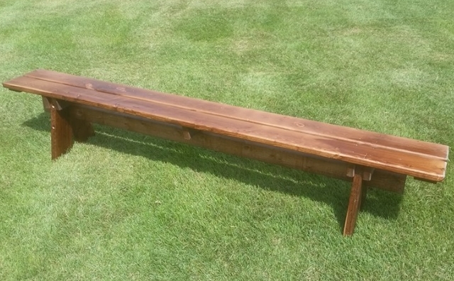 wood wedding bench