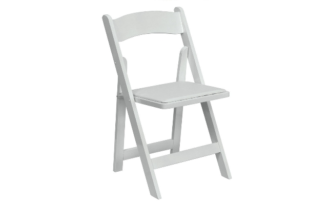 white wedding chair