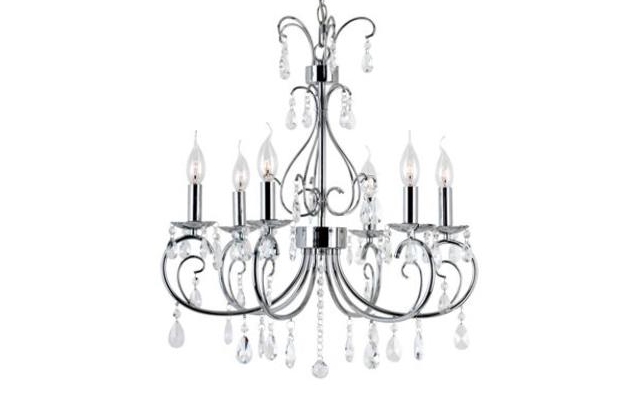 silver 20 in. chandelier